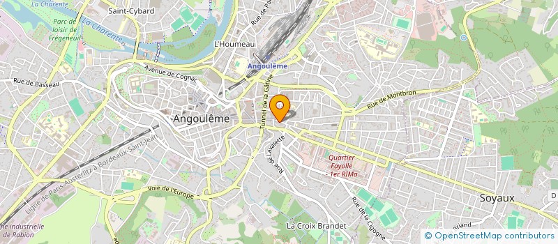 localisation de l'entreprise MADAME MADELEINE ROUGIER à ANGOULEME