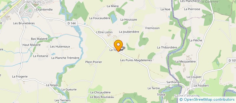 localisation de l'entreprise MADAME MADELEINE ROULAND à SAINT-PIERRE-DES-NIDS