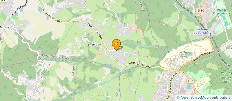 localisation de l'entreprise MADAME MADELEINE ROUX  LENTILLY