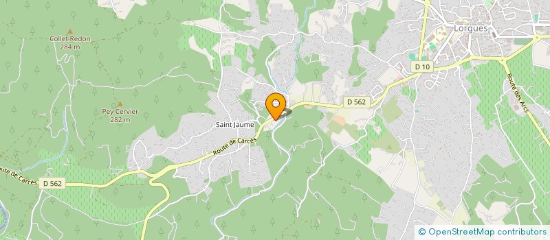 localisation de l'entreprise MADAME MADELEINE ROVERA  LORGUES