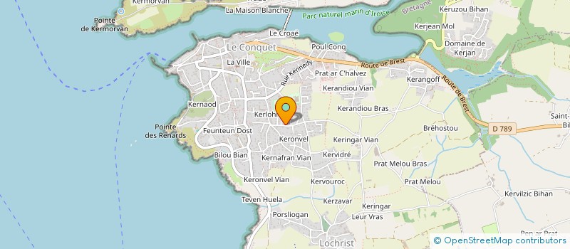 localisation de l'entreprise MADAME MADELEINE SAGLIBENE  LE CONQUET