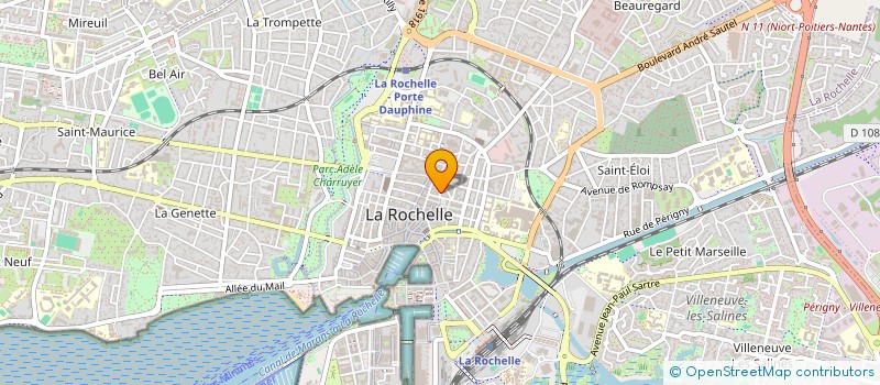 localisation de l'entreprise MADAME MADELEINE SAGOT  LA ROCHELLE