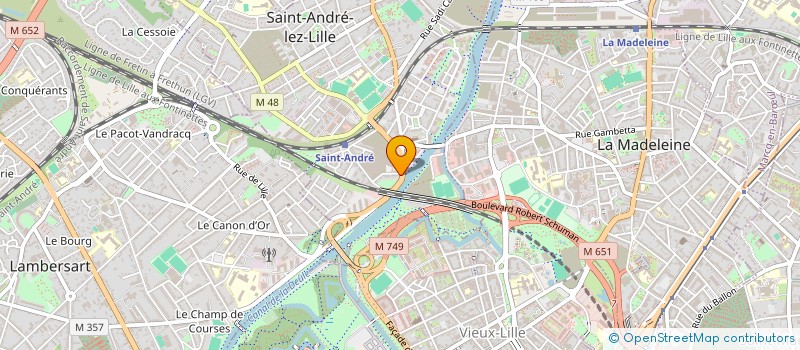 localisation de l'entreprise MADAME MADELEINE SAUZER  SAINT-ANDRE-LEZ-LILLE