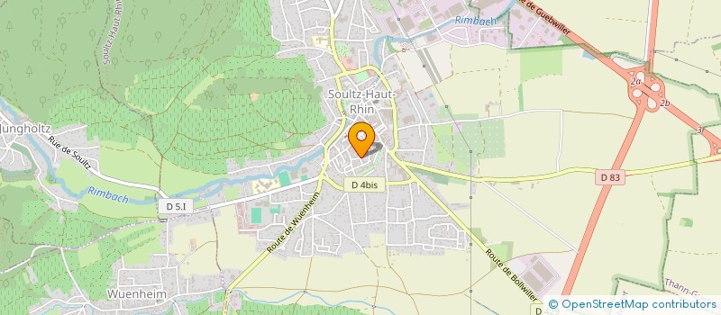 localisation de l'entreprise MADAME MADELEINE SCHMITT à SOULTZ-HAUT-RHIN