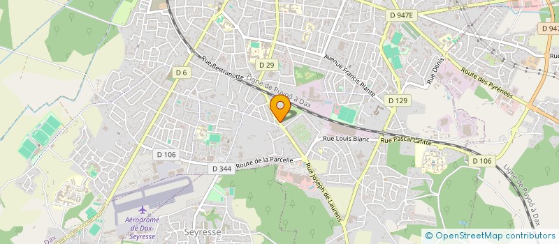 localisation de l'entreprise MADAME MADELEINE SIBE à DAX