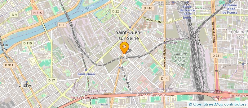 localisation de l'entreprise MADAME MADELEINE SIMONIN à SAINT-OUEN-SUR-SEINE