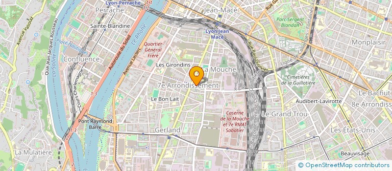 localisation de l'entreprise MADAME MADELEINE-SOPHIE CAGNON  LYON