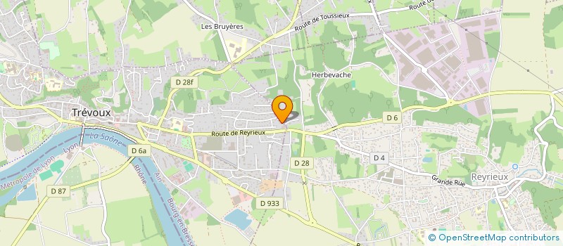 localisation de l'entreprise MADAME MADELEINE SOUMILLE  TREVOUX