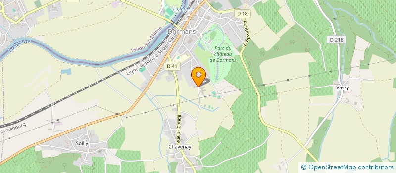 localisation de l'entreprise MADAME MADELEINE TAILLEFERT  DORMANS