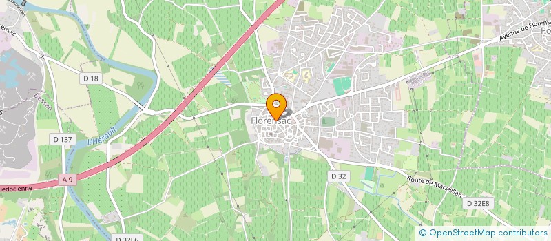 localisation de l'entreprise MADAME MADELEINE TEISSIE à FLORENSAC