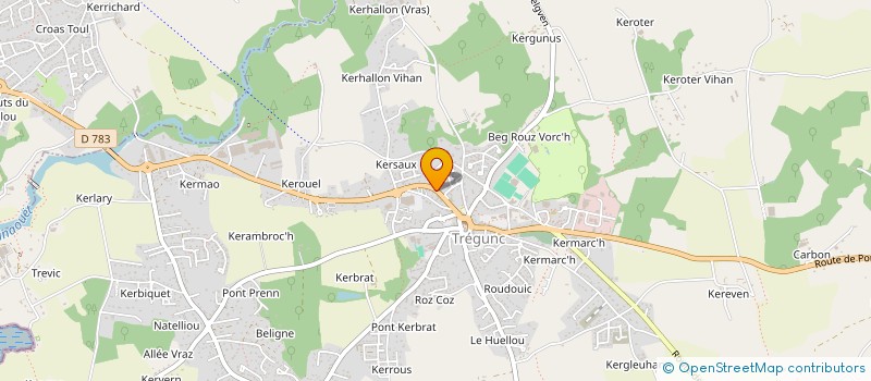 localisation de l'entreprise MADAME MADELEINE TESNIERE  TREGUNC