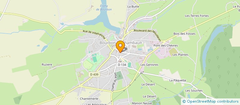 localisation de l'entreprise MADAME MADELEINE THOMAS  SAINT-AUBIN-LE-MONIAL