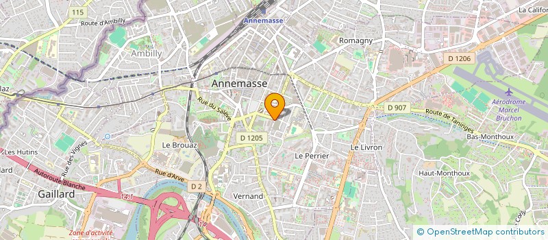 localisation de l'entreprise MADAME MADELEINE THONE à ANNEMASSE