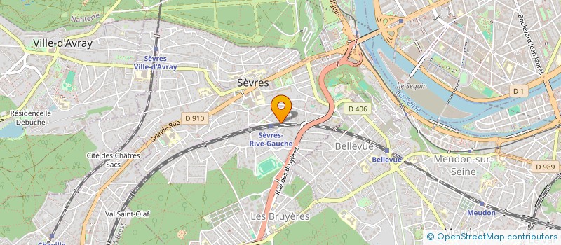 localisation de l'entreprise MADAME MADELEINE TRENTESAUX à SEVRES