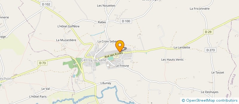 localisation de l'entreprise MADAME MADELEINE TRESGOTS  CERISY-LA-SALLE