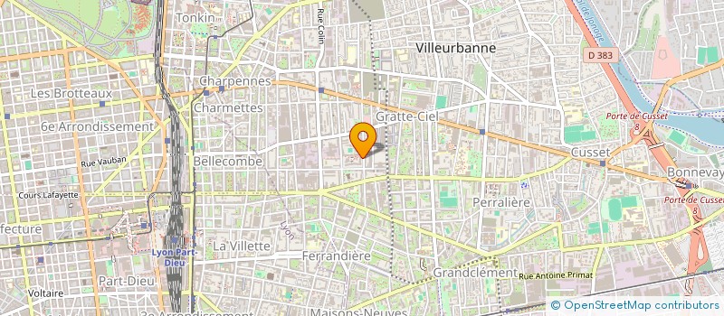 localisation de l'entreprise MADAME MADELEINE USSELMANN à VILLEURBANNE