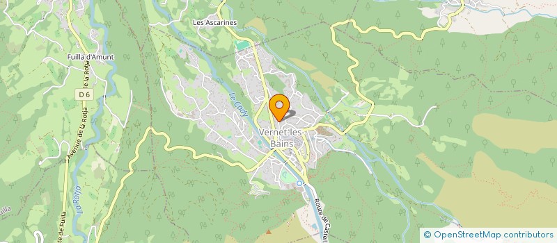 localisation de l'entreprise MADAME MADELEINE VALENTI  VERNET-LES-BAINS