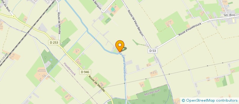 localisation de l'entreprise MADAME MADELEINE VANGRAEFSCHEPE  HAZEBROUCK