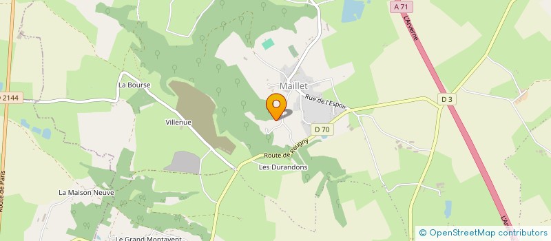 localisation de l'entreprise MADAME MADELEINE VENUAT  VAUX