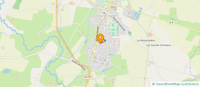 localisation de l'entreprise MADAME MADELEINE VERDON à COSSE-LE-VIVIEN