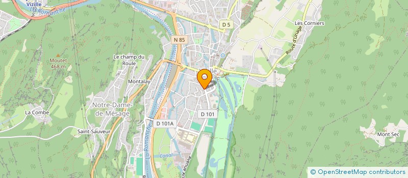 localisation de l'entreprise MADAME MADELEINE VERGER  VIZILLE