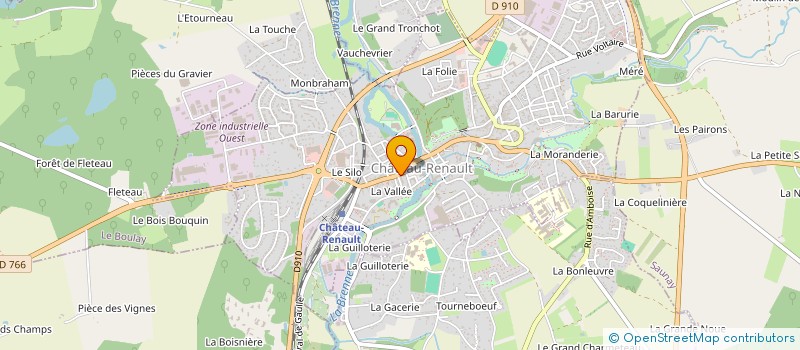 localisation de l'entreprise MADAME MADELEINE VERNOUILLET à CHATEAU-RENAULT