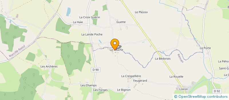 localisation de l'entreprise MADAME MADELEINE VERRON à VIEUX-VY-SUR-COUESNON