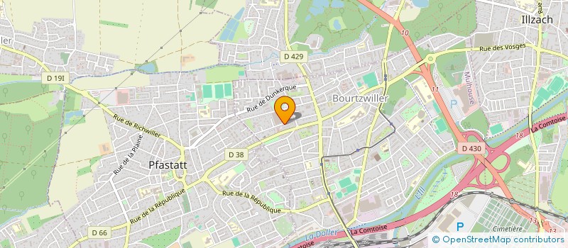 localisation de l'entreprise MADAME MADELEINE WOLF  MULHOUSE