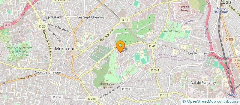 localisation de l'entreprise MADAME MADELEINE WUILQUIN à MONTREUIL