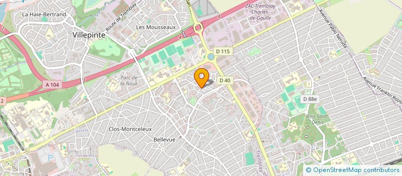 localisation de l'entreprise MADAME MADELEINE ZOUNDI à VILLEPINTE