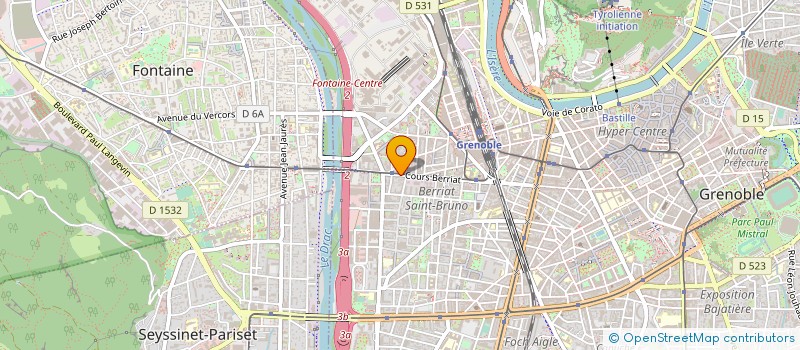 localisation de l'entreprise MADAME MADELENA KITOKO  GRENOBLE