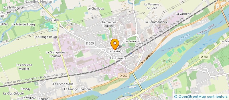 localisation de l'entreprise MADAME MADELINE BORDIER  NAZELLES-NEGRON