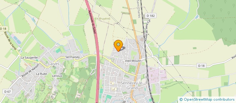 localisation de l'entreprise MADAME MADELINE BOTTEREAU  SENNECEY-LE-GRAND