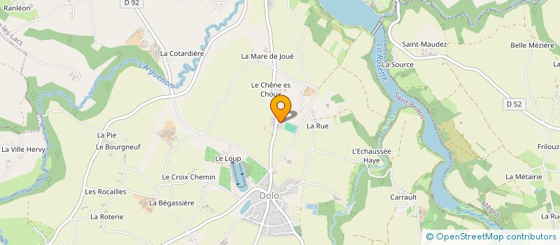 localisation de l'entreprise MADAME MADELINE BREUGNON  JUGON-LES-LACS