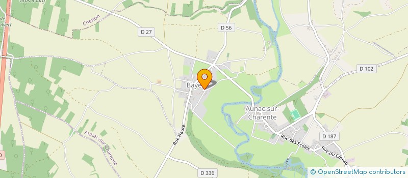 localisation de l'entreprise MADAME MADELINE CARLIER  AUNAC-SUR-CHARENTE