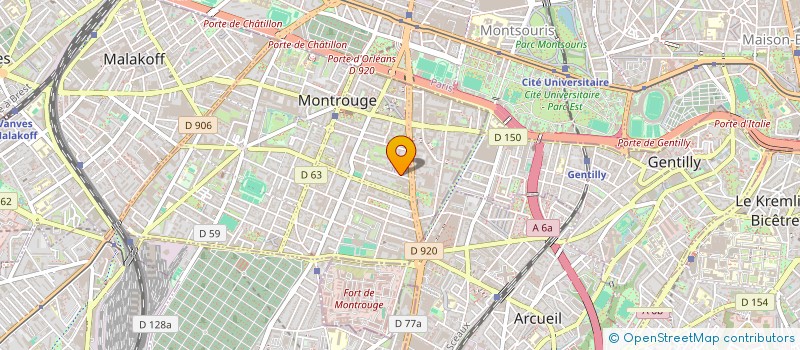 localisation de l'entreprise MADAME MADELINE COUSTENOBLE  MONTROUGE