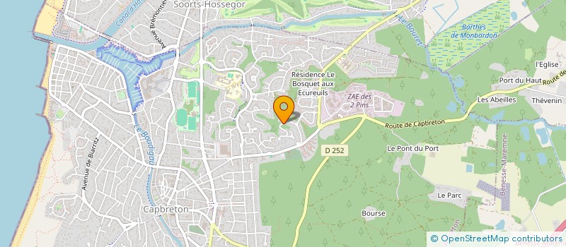 localisation de l'entreprise MADAME MADELINE DE MEESTER  CAPBRETON