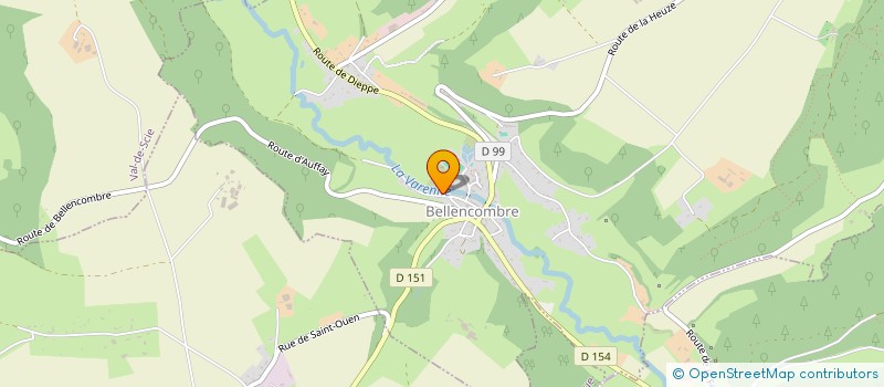 localisation de l'entreprise MADAME MADELINE DELARUE  BELLENCOMBRE