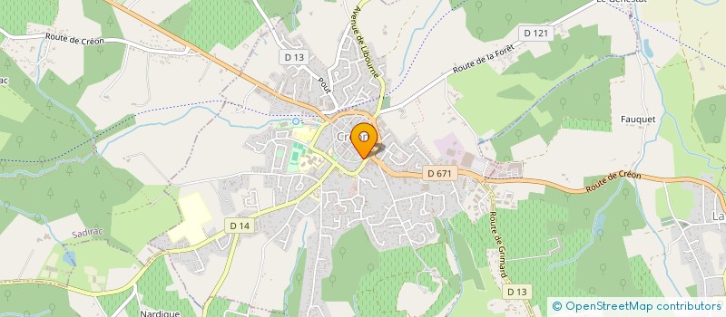 localisation de l'entreprise MADAME MADELINE DELATTRE  CREON