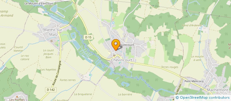 localisation de l'entreprise MADAME MADELINE GOASGUEN  CHEVINCOURT