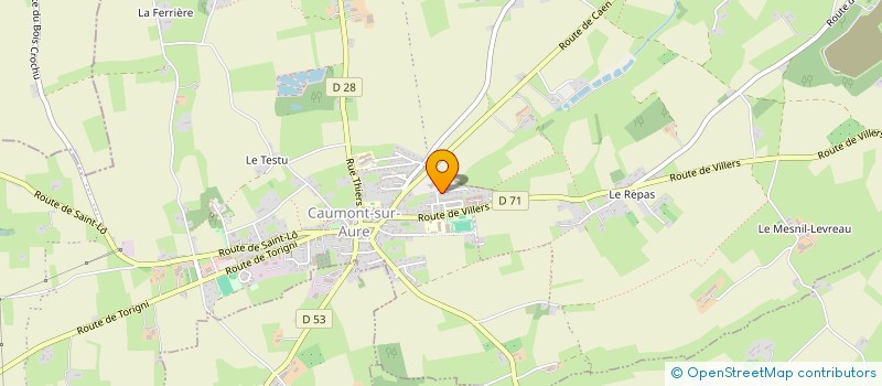 localisation de l'entreprise MADAME MADELINE HEUDIARD  CAUMONT-SUR-AURE