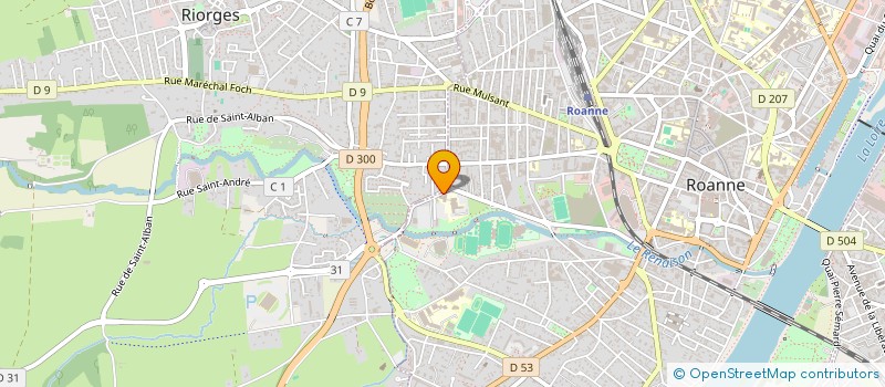 localisation de l'entreprise MADAME MADELINE MECHIN  ROANNE