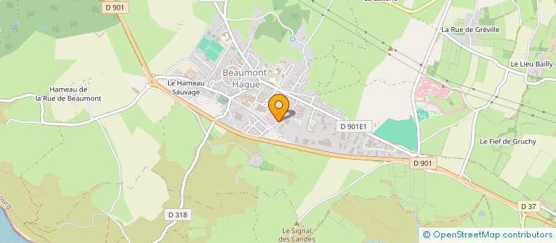 localisation de l'entreprise MADAME MADELINE MONNIER  LA HAGUE