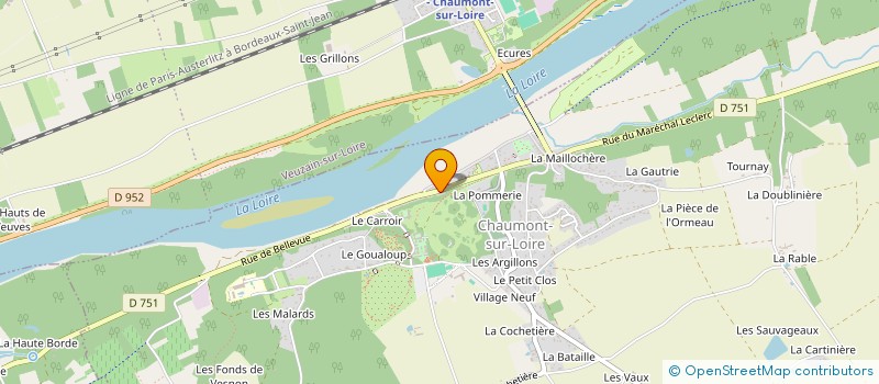 localisation de l'entreprise MADAME MADELON BOUDIN  CHAUMONT-SUR-LOIRE