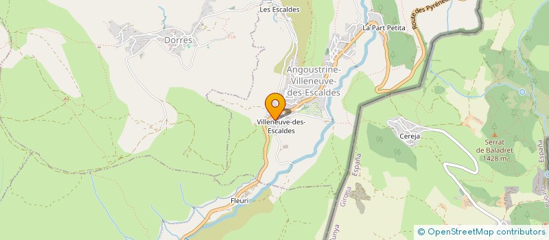 localisation de l'entreprise MADAME MADELYNE DUJOUX  ANGOUSTRINE-VILLENEUVE-DES-ESCALDES