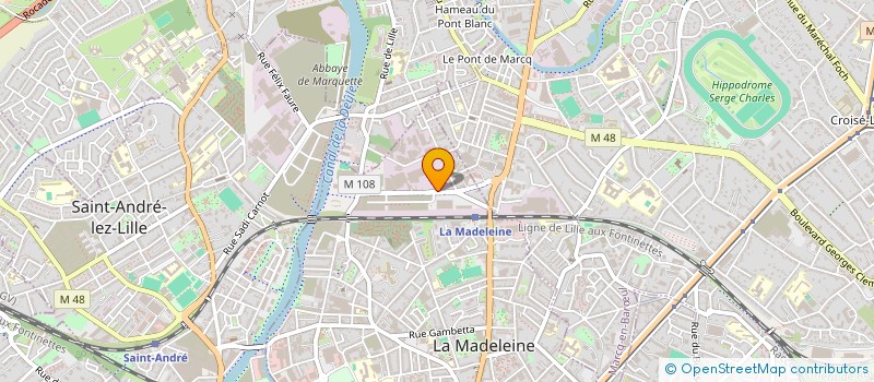 localisation de l'entreprise MADAME MADENN FOULER à LA MADELEINE