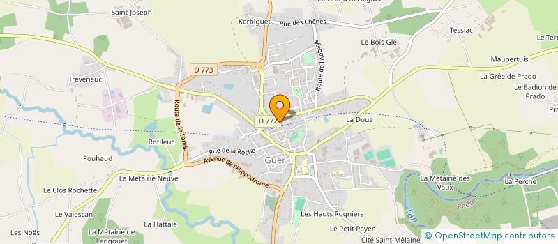 localisation de l'entreprise MADAME MADENN SERAZIN  GUER