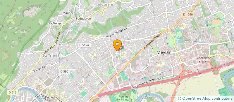 localisation de l'entreprise MADAME MADIHA JBABDI à MEYLAN