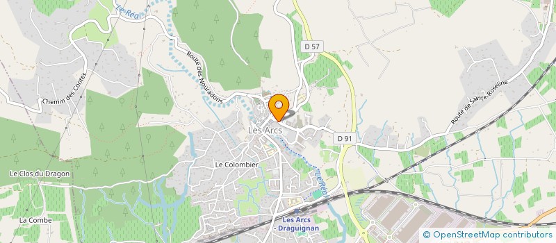 localisation de l'entreprise MADAME MADIHA TAKARI  LES ARCS