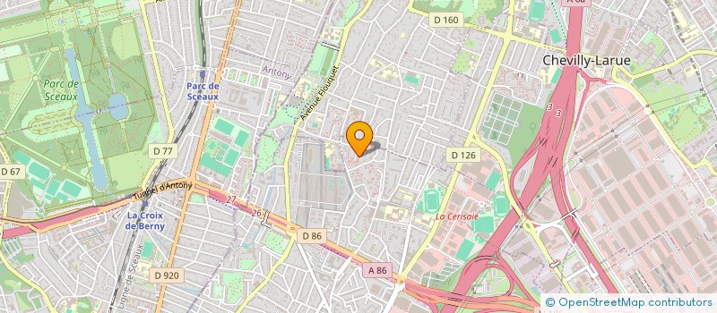 localisation de l'entreprise MADAME MADINA AMERKHANOVA  FRESNES